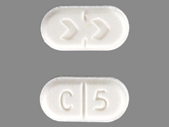 Pill > > C 5 White Oval is Cabergoline