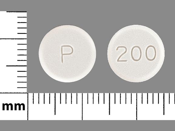 Pill P 200 White Round is Fluconazole.