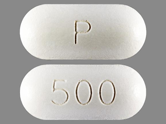 Pill P 500 White Capsule-shape is Ciprofloxacin Hydrochloride