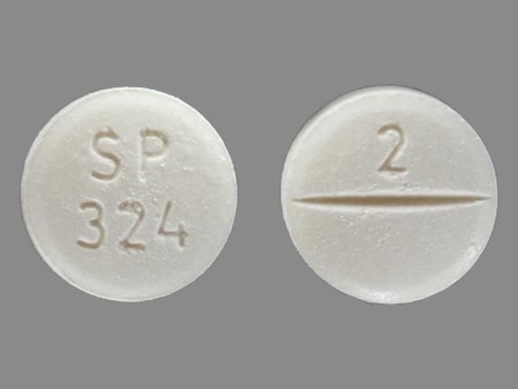 Pill SP 324 2 White Round is Niravam