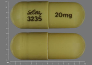 Pill Lilly 3235 20 mg Green Capsule/Oblong is Cymbalta