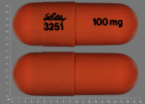 Pill LILLY 3251 100 mg Brown Capsule-shape is Strattera