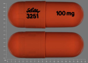 Pill LILLY 3251 100 mg Brown Capsule/Oblong is Strattera