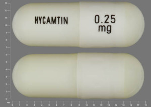 Pill HYCAMTIN 0.25 mg White Capsule-shape is Hycamtin