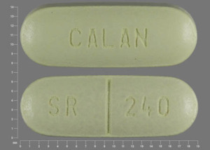 Pill CALAN SR 240 Green Elliptical/Oval is Calan SR