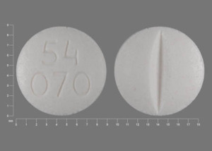 Pill 54 070 White Round is Flecainide Acetate