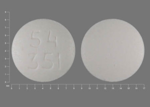 Pill 54 351 White Round is Naratriptan Hydrochloride