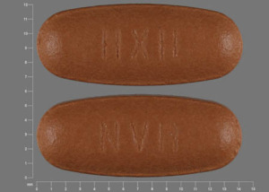 Pill NVR HXH Brown Oval is Diovan HCT