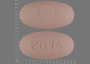 Pill 2876 Logo (Heart) is Avalide 12.5 mg / 300 mg