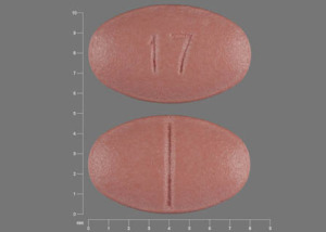 Pill 17 Pink Oval is Moexipril Hydrochloride