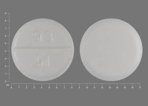 Pill 93 41 White Round is ClomiPHENE Citrate