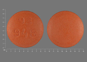 Pill 93 948 Orange Round is Diclofenac Potassium