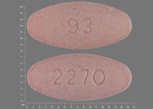 Amoxicillin and clavulanate 200 mg / 28.5 mg 2270 93