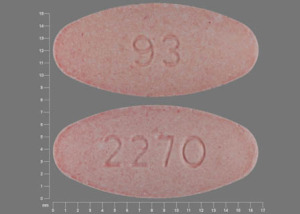 Amoxicillin and clavulanate 200 mg / 28.5 mg 2270 93