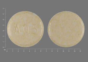 Pill A05 Yellow Round is Clozapine (Orally Disintegrating)