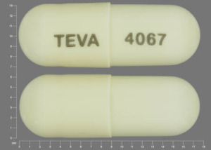 Pill TEVA 4067 White Capsule-shape is Prazosin Hydrochloride