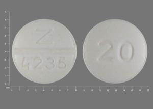 Pill Z 4235 20 White Round is Nadolol