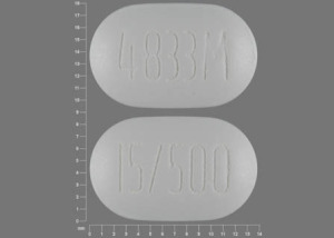 Metformin hydrochloride and pioglitazone hydrochloride 500 mg / 15 mg 4833M 15 500
