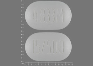 Metformin hydrochloride and pioglitazone hydrochloride 500 mg / 15 mg 4833M 15 500