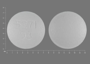 Pill 5271 93 White Round is Bisoprolol Fumarate