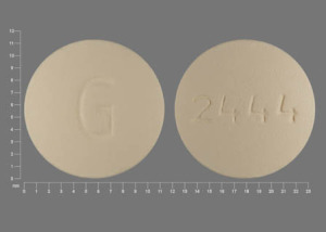 Pill 2444 G Yellow Round is Budeprion SR