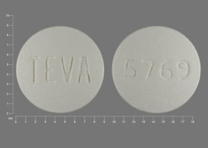 Pill TEVA 5769 White Round is Olanzapine