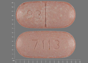 Pill 93 7113 Orange Oval is Nefazodone Hydrochloride