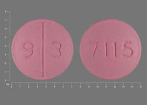 Pill 7115 9 3 Pink Round is Paroxetine Hydrochloride