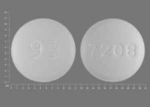 Pill 7208 93 White Round is Mirtazapine