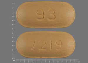 Pill 93 7219 Yellow Capsule/Oblong is Topiramate