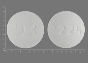 Pill 93 7224 White Round is Fosinopril Sodium