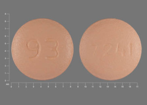 Pill 93 7241 Yellow Round is Risperidone