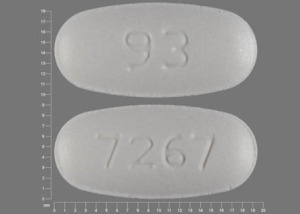 Pill 93 7267 White Elliptical/Oval is Metformin Hydrochloride Extended Release