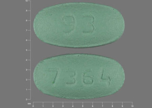 Pill 93 7364 Green Oval is Losartan Potassium