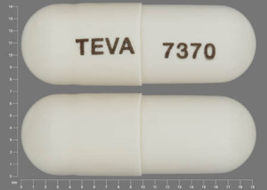 Pill TEVA 7370 White Capsule-shape is Amlodipine Besylate and Benazepril Hydrochloride