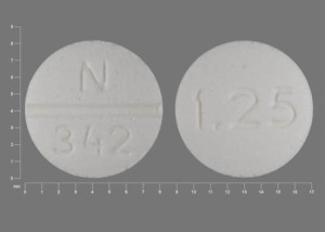 Glyburide 1.25 mg N 342 1.25