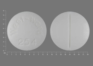 Pill West-Ward 254 White Round is Hydrocortisone