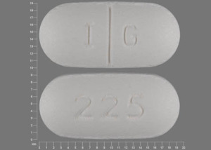 Pill I G 225 White Oval is Gemfibrozil