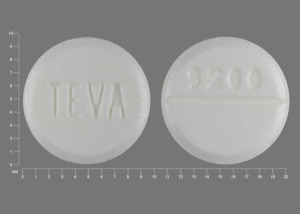 Pill TEVA 9200 White Round is Glipizide
