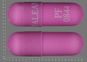 Pill VALEANT PF 0844 Purple Capsule/Oblong is Phrenilin Forte