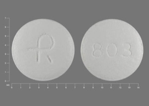 Pill R 803 White Round is Spironolactone