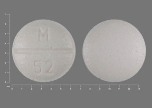 Pill M 52 White Round is Pindolol