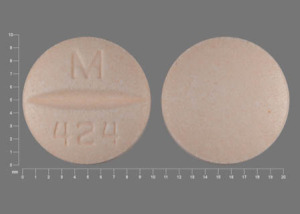 Hydrochlorothiazide and metoprolol tartrate 25 mg / 50 mg M 424