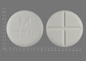 Tizanidine hydrochloride 4 mg M 724