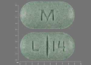 Pill M L 14 Green Capsule/Oblong is Levothyroxine Sodium