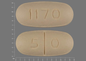 Pill 1170 5 0 is Naltrexone Hydrochloride 50 mg