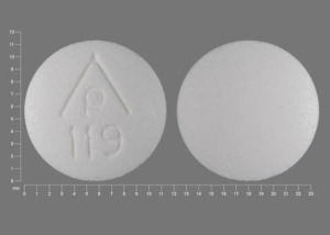 Pill AP 119 White Round is Sodium Bicarbonate