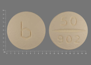 Pill Imprint b 50 902 (Naltrexone Hydrochloride 50 mg)