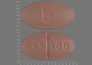 Pill b 969 100 Brown Oval is Fluvoxamine Maleate