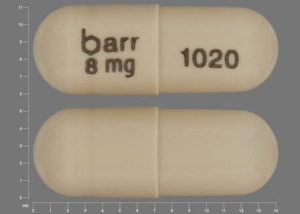 Pill barr 8mg 1020 Beige Capsule/Oblong is Galantamine Hydrobromide Extended Release